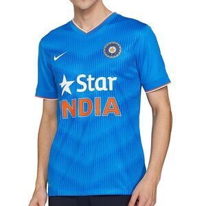 unworn Nike Team India ODI cricket country supporter jersey shirt 668849-481